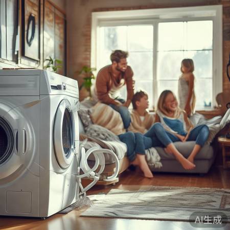 “洗衣机水管安装成功，享受轻松