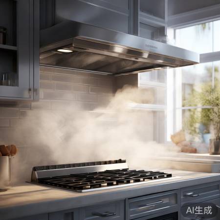 “抽油烟机：及时排出油烟”