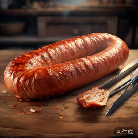 金黄香肠，美味诱人