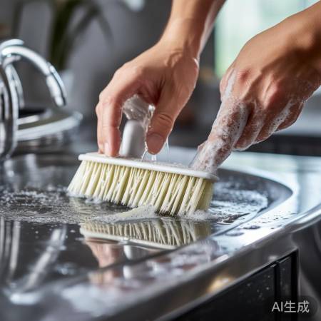 轻柔刷洗集成灶