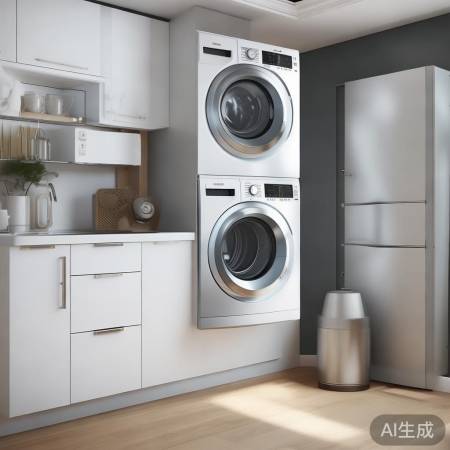 “墙装洗衣机烘干机，空间省心惊
