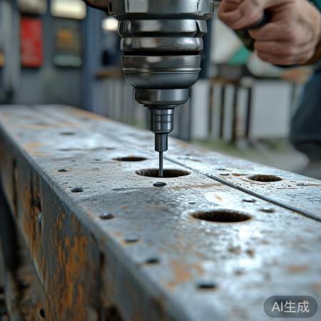 精准打孔，匹配栏杆螺丝