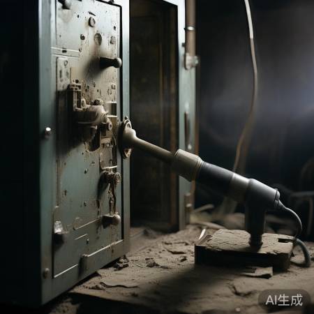 保险柜久未开，用吹风清理