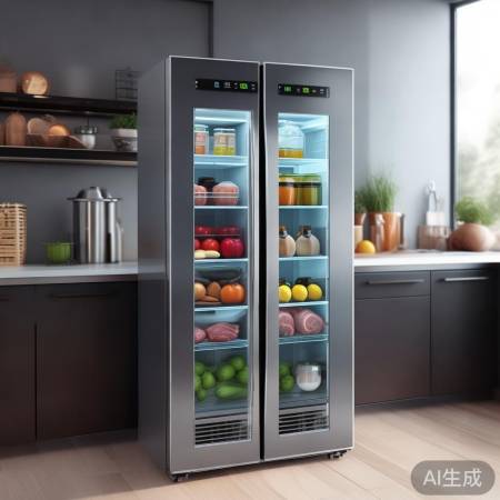 美菱456升大容量冰箱，智能控