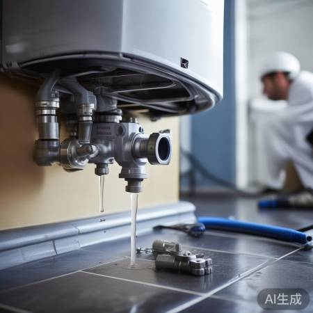 壁挂炉泄水阀安装不当漏水