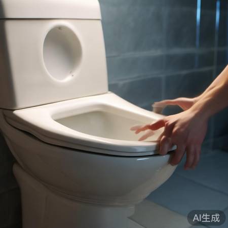 轻按按钮，盖子缓缓升