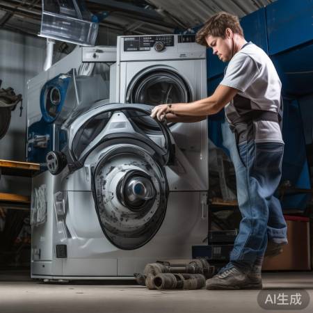 更换洗衣机减震器