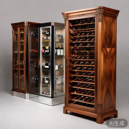 红酒柜材质多样，预算选金属/玻
