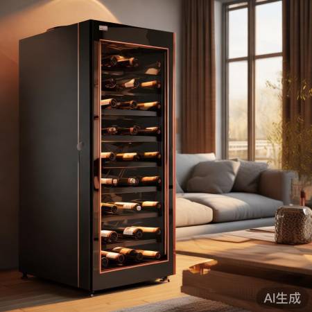 “红酒柜铜管搭配，舒适生活趣谈