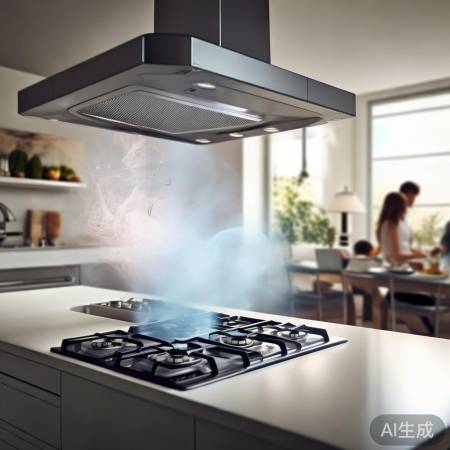 欧式油烟机，吸力强大，清新厨房