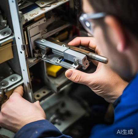 检查卡簧、锁芯顺畅