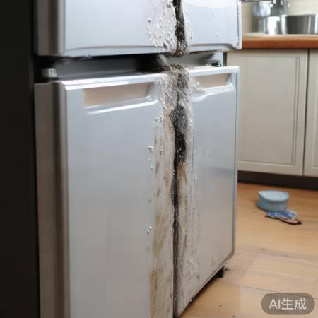 冰箱漏水,密封条老化或安装问题